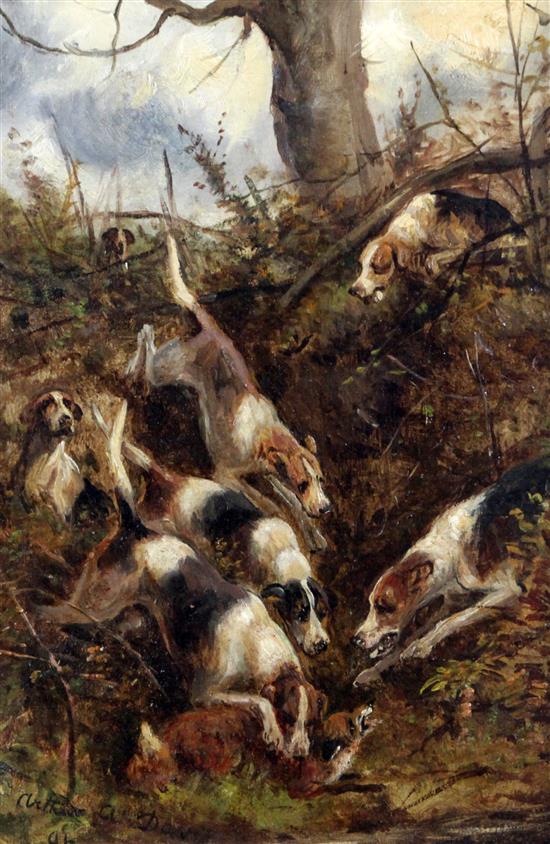 Arthur Alfred Davis (1824-1893) A Burning Scent 14 x 10in.